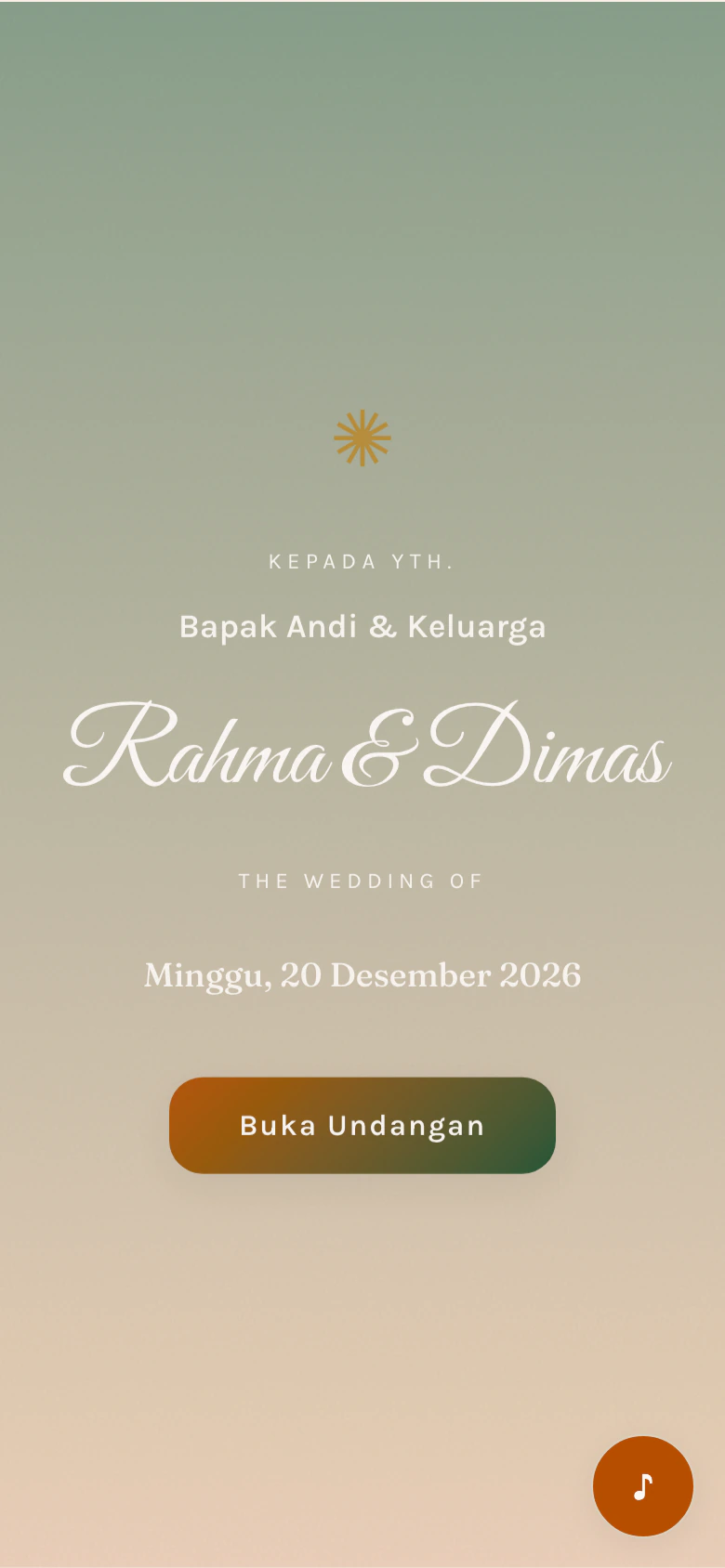 Tema undangan pernikahan digital Betawi Meriah